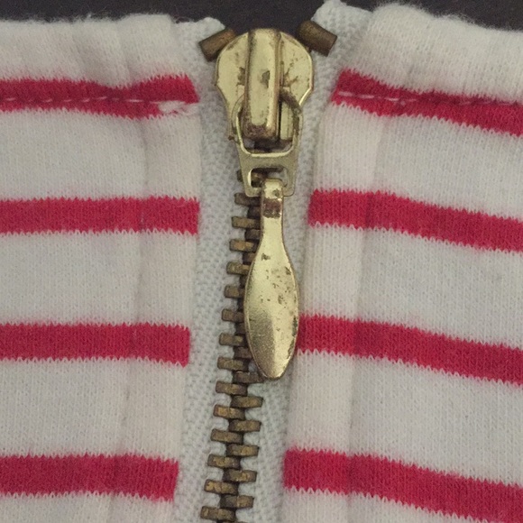 Banana Republic Thick Red Striped Tee with Shape - Picture 5 of 6